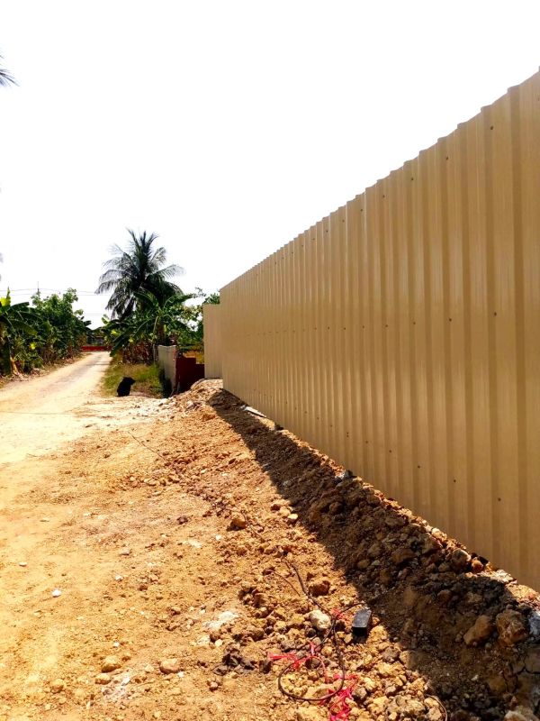 ผลงานติดตั้ง รั้วเมทัลชีท ต.คลองโยง อ.พุทธมณฑล จ.นครปฐม - 26 มี.ค. 69